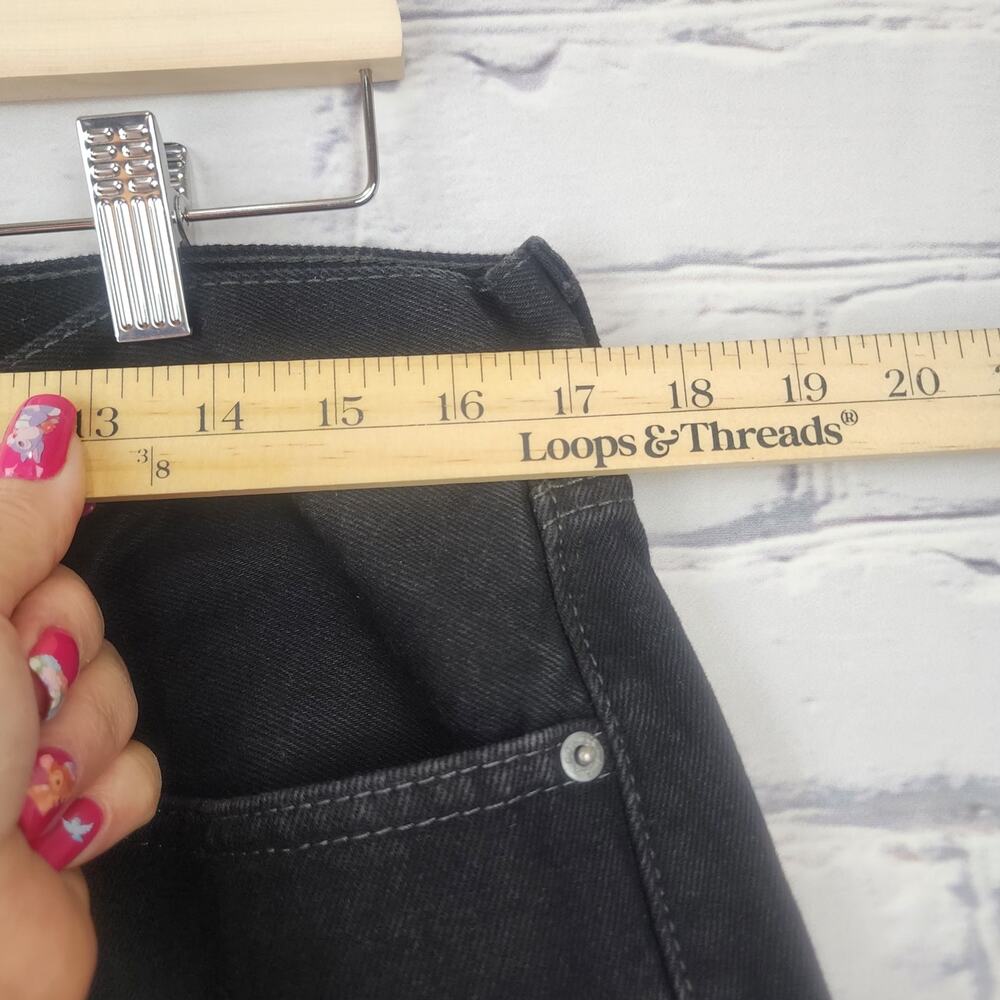 Levis 505 Jeans Mens 36x34 Straight leg Black classic Blokecore Bikercore - Picture 6 of 9